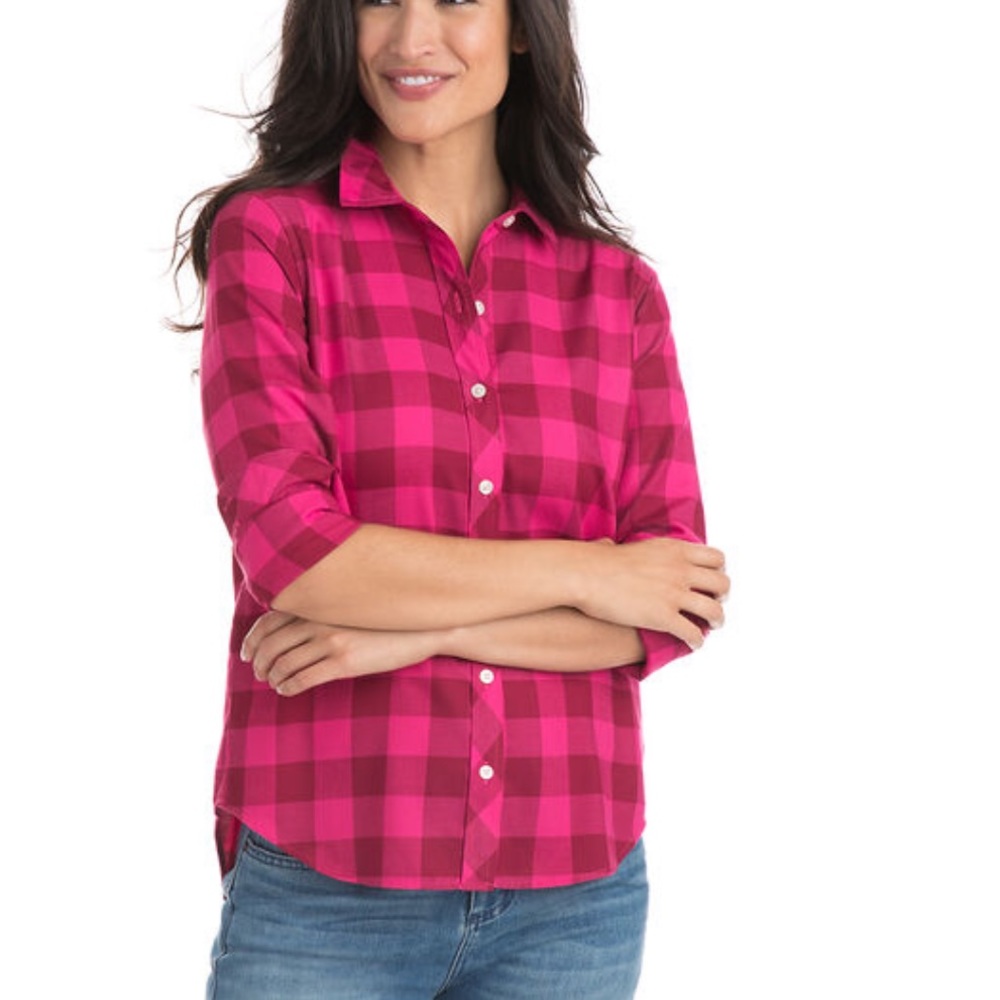 Vineyard Vines women’s plaid button down